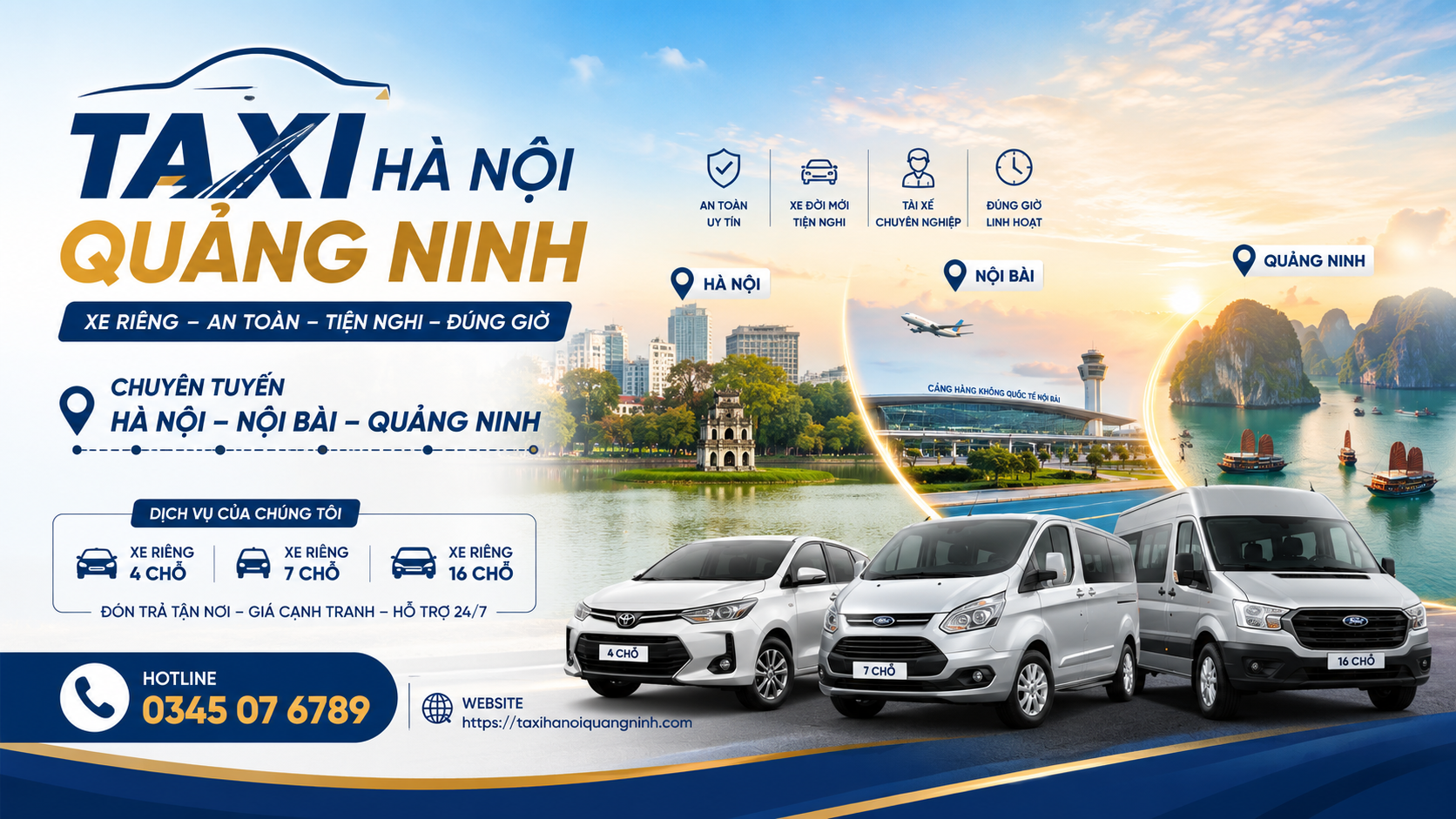 Taxi Hà Nội Quảng Ninh phục vụ tuyến Hà Nội - Quảng Ninh